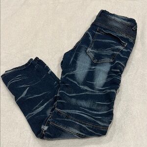 Source Unknown Blue Skinny Jeans with Faded Details